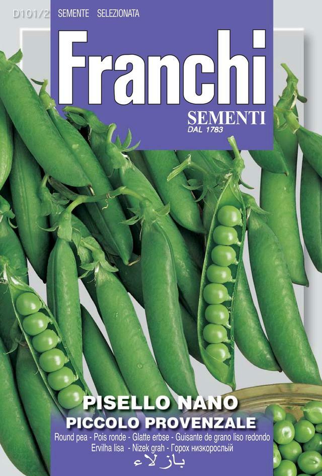 2150543822-1.jpg Pea Dwarf Piccolo Provenzale (Pisum sativum L.) (Bag) - Franchi Sementi - Image 1