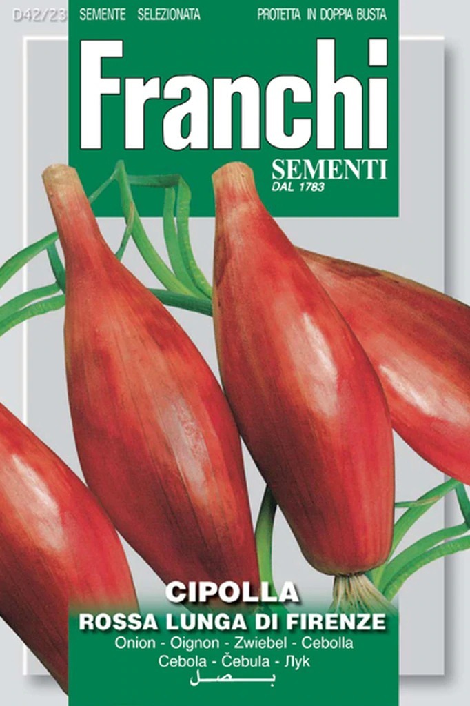 2152190857-1.jpg Onion Red Long Of Florence (Allium cepa L.) (Bag) - Franchi Sementi - Image 1