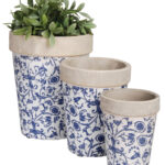 Pots Flower AC Set of 3 Round (Pot) - Furn Art