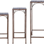 Table Aged Ceramic Set of 3 (Piece) - Furn Art