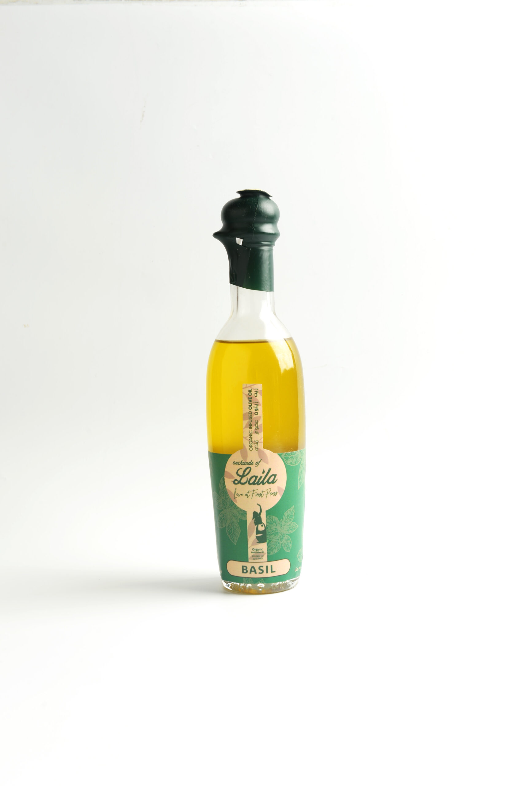 3284894076-1.jpg Olive Oil Infused Basil (Bottle) - Laila - Image 1