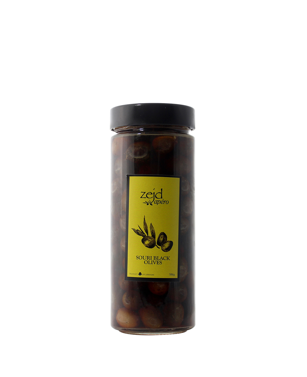 3491146089.jpg Olives Souri Black (Jar ) - ZEJD - Image 1