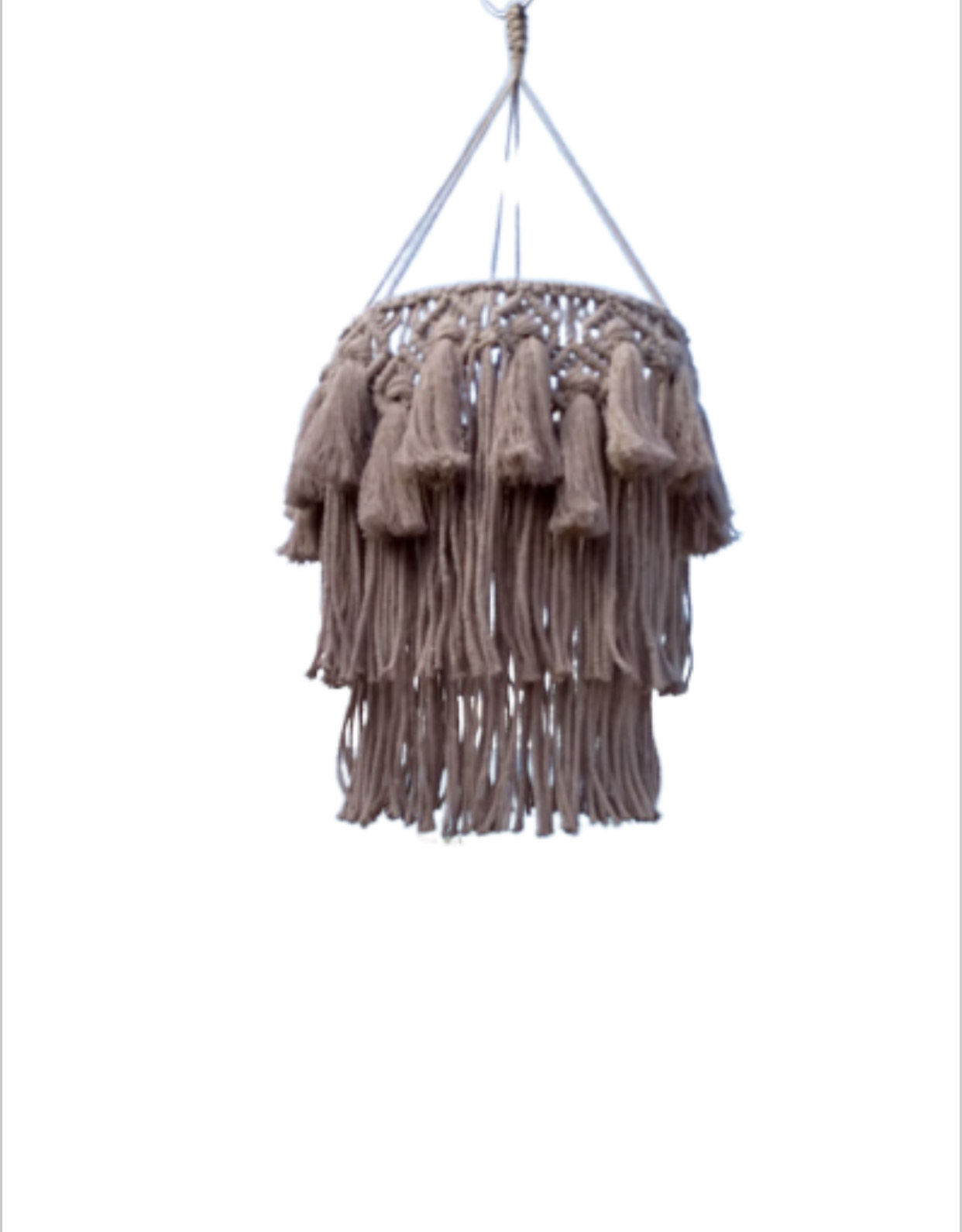 Lamp Shade Macrame Beige (pcs) - Lavande Accessories Lamp Shade Macrame Beige (pcs) - Lavande Accessories - Image 1