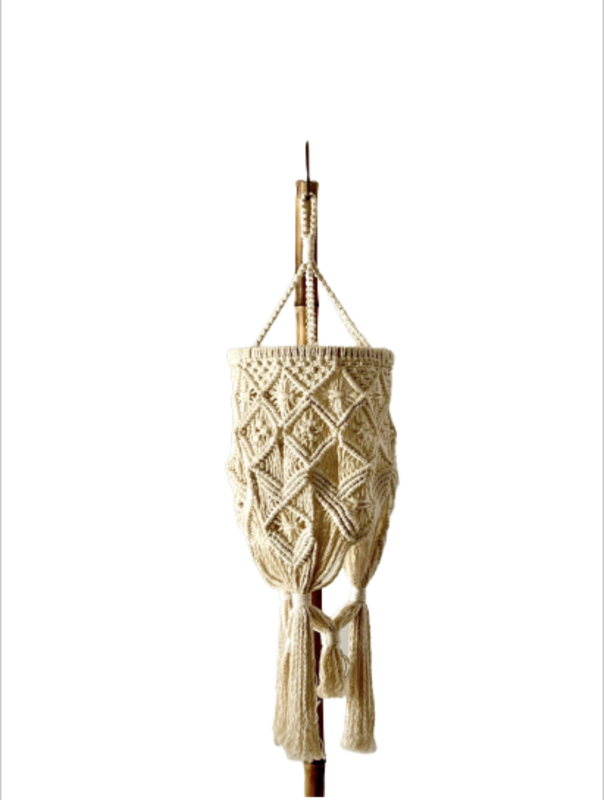Lamp Shade Macrame OffWhite (pcs) - Lavande Accessories Lamp Shade Macrame OffWhite (pcs) - Lavande Accessories - Image 1