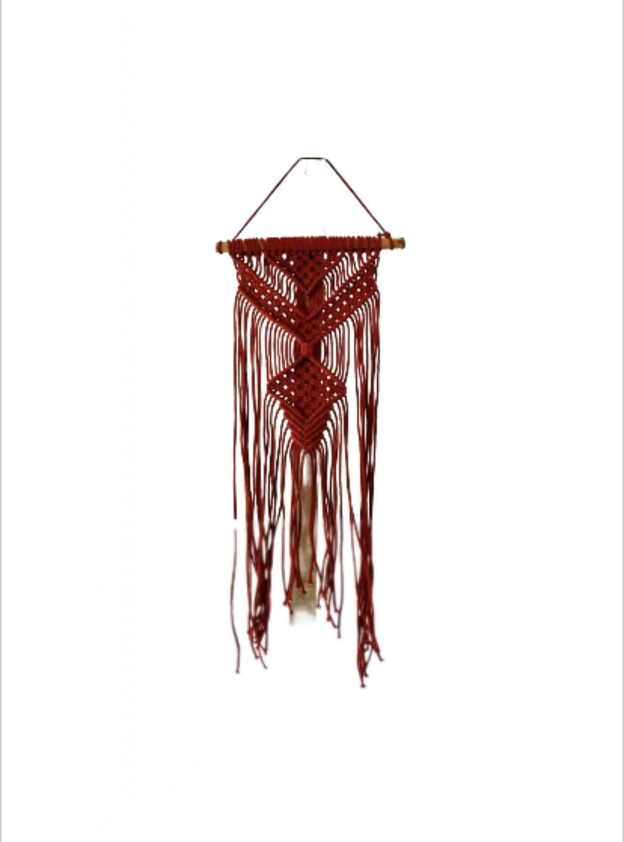 Wall Hanging Macrame Small:Short Bordeaux (pcs) - Lavande Accessories Wall Hanging Macrame Small/Short Bordeaux (pcs) - Lavande Accessories - Image 1
