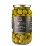 Olives Stuffed Garlic (Jar) - Khan Al Khawaja