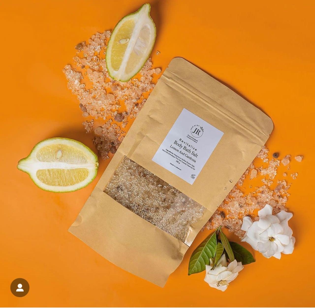 Body Bath Salt Lemon & Gardenia (Bag) - Joud Al Rif