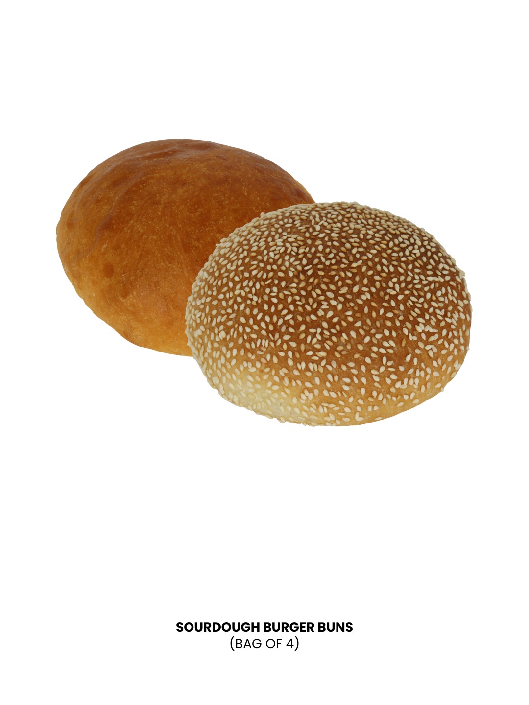 Sourdough Burger Buns (Bag) - The Loaf Sourdough Burger Buns (Bag) - The Loaf - Image 1