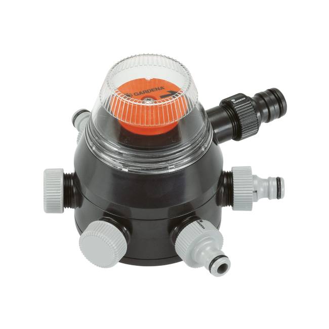 1198-20.jpg Automatic 6-Channel Water Distributor Hub, Sequential Multi-Zone Distributor, 6 bar Max. Pressure, Mechanical Switching - Image 1