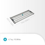 Leveling Rake for Soil or Sand Distribution, 76 cm Working Width, Rounded Panel Design - Image 3