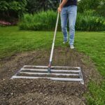 Leveling Rake for Soil or Sand Distribution, 76 cm Working Width, Rounded Panel Design - Image 8
