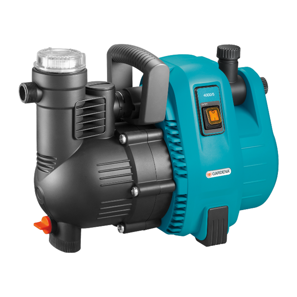 6e2fe4d7f5044b55b6d2993f9c323bb7-Original.png Garden Pump 4000/5, 1,100 W, 4,000 l/h Maximum Delivery Capacity, 4.5 bar, 8 m Self-Priming Suction - Image 1