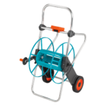 Metal Hose Trolley 100, Space-Saving and Durable, 100 m Maximum Hose Storage Capacity