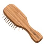 London Olive Wood Mini Anti-Static Travel Hair Brush - Scentel - Image 3