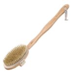 London Durable Body Brush with Water Protective Plastic Plate and Long Detachable Handle - Scentel