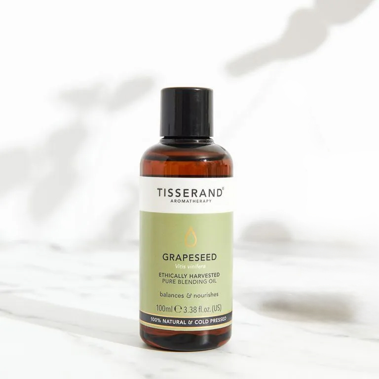 Tisserand-Grape-Seed-Ethically-Harvested-Pure-Blending-Base-Oil-100ml Grape Seed Ethically Harvested Pure Blending Base Oil - Tisserand - Image 1