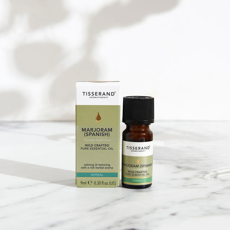 Tisserand-Marjoram-Spanish-Wild-Crafted-Pure-Essential-Oil-9ml Marjoram (Spanish) Wild Crafted Pure Essential Oil - Tisserand - Image 1