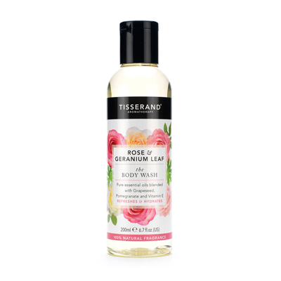 Tisserand-the-Body-Wash-Rose-and-Geranium-Leaf-200ml The Body Wash Rose & Geranium Leaf - Tisserand - Image 1