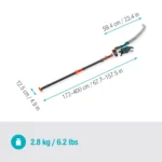 Bypass Cut, Telescopic Pruning Lopper with Saw, 6.5 m Total Reach, 32 mm Cutting Diameter, Bypass Cut - Image 4