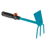 Combisystem Hand Hoe, Ideal for Soil Aeration and Weeding, 6.5 cm Working Width, 3-Pointed