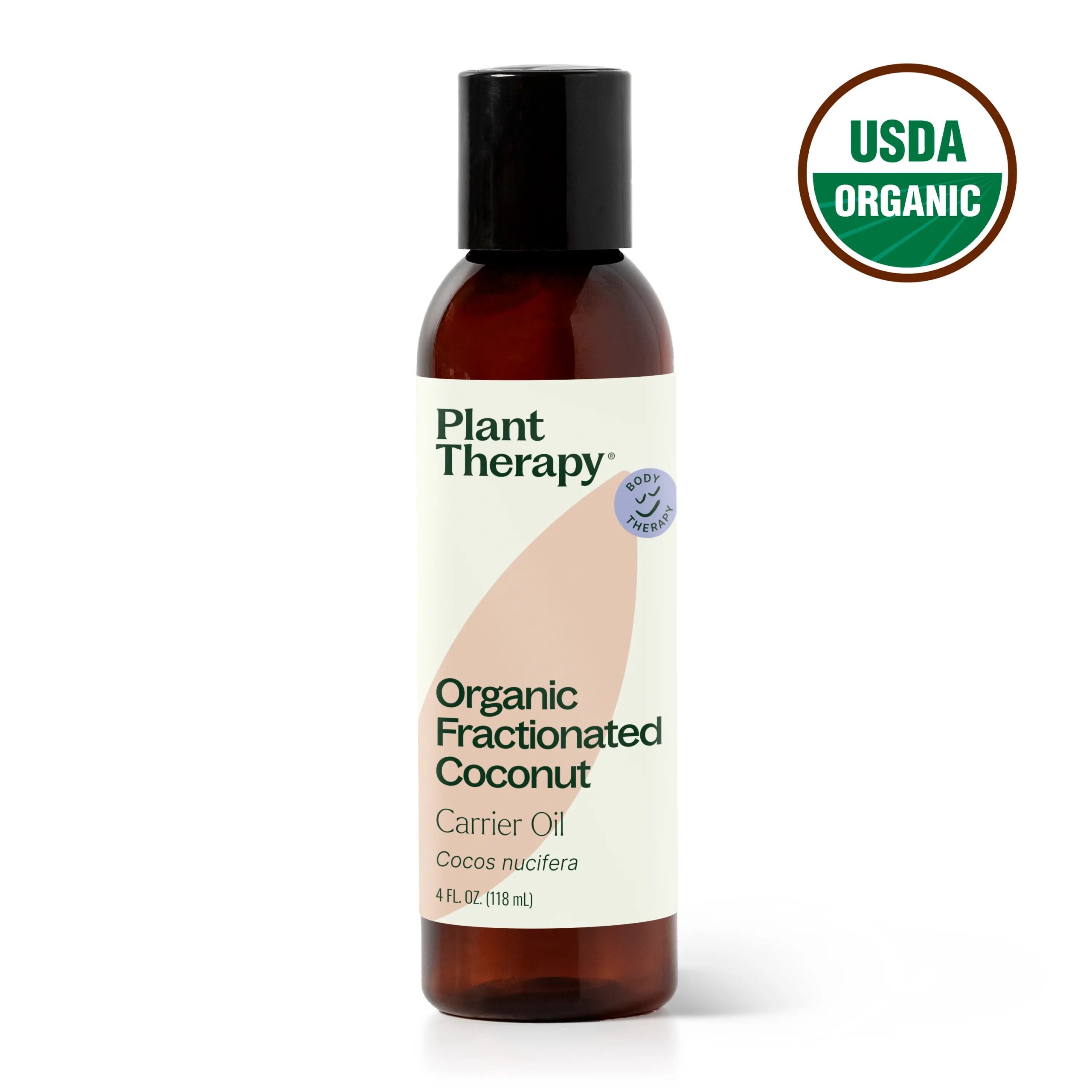 organic_fractionated_coconut_carrier_oil-4oz-01_logo Organic Fractionated Coconut Carrier Oil - Plant Therapy - Image 1